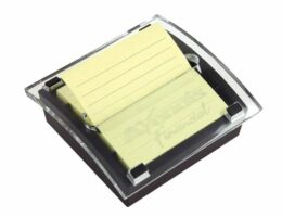 a clear square posit holder - ready for your printed logo
